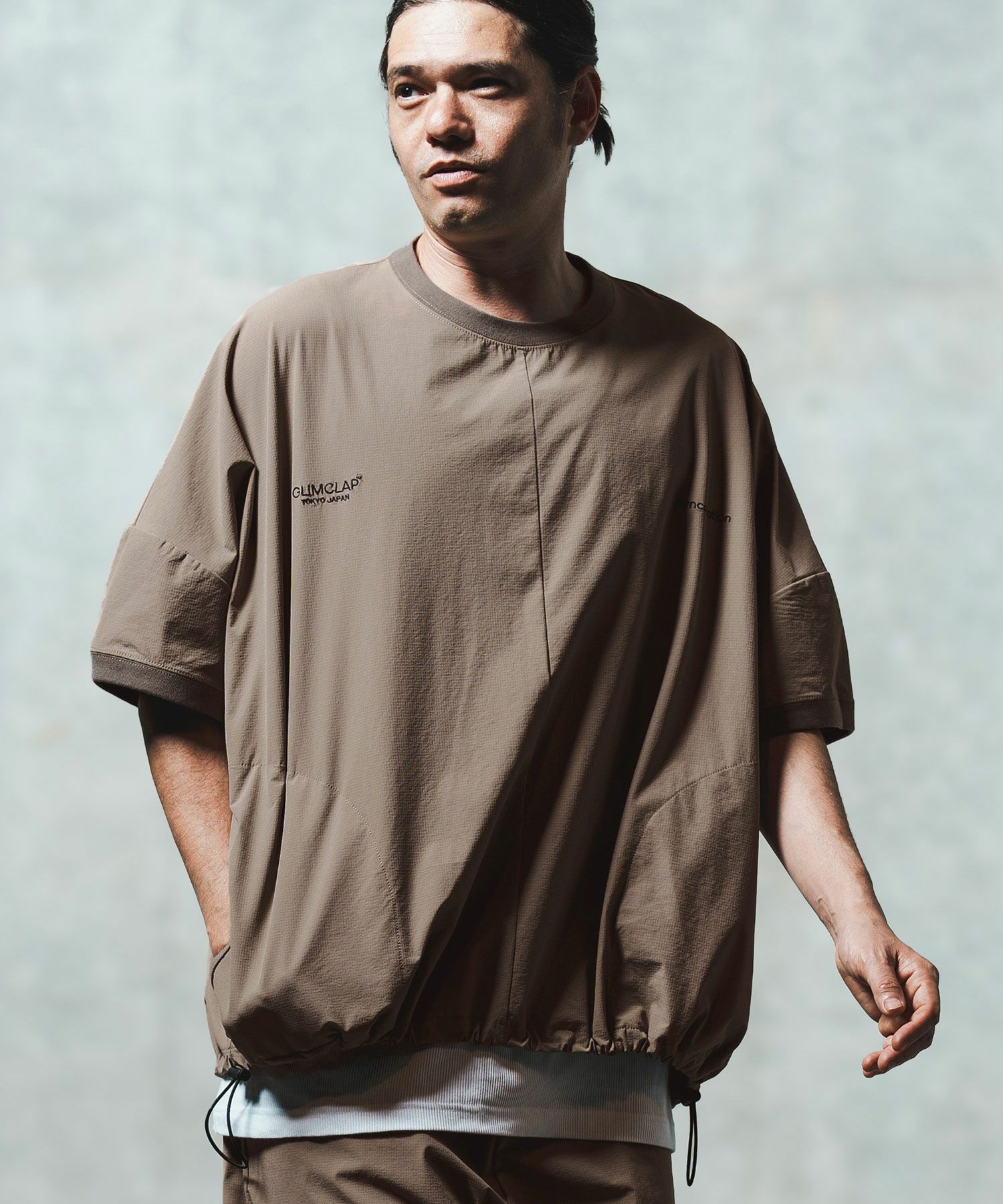 30%OFF【GLIMCLAP(グリムクラップ)】Mini-ripstop nylon fabric short