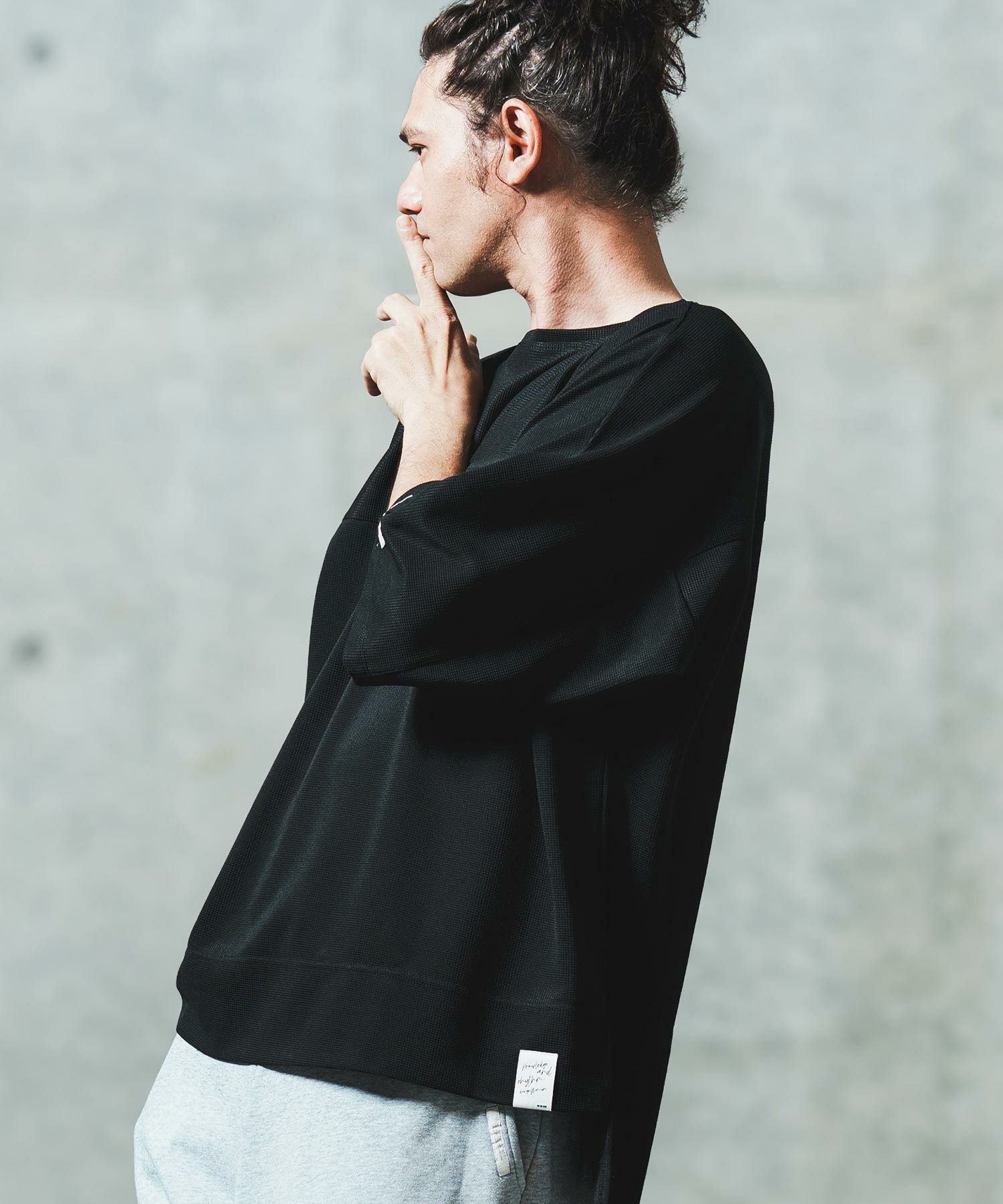 30%OFF【GLIMCLAP(グリムクラップ)】 Thermal fabric T-shirt Tシャツ