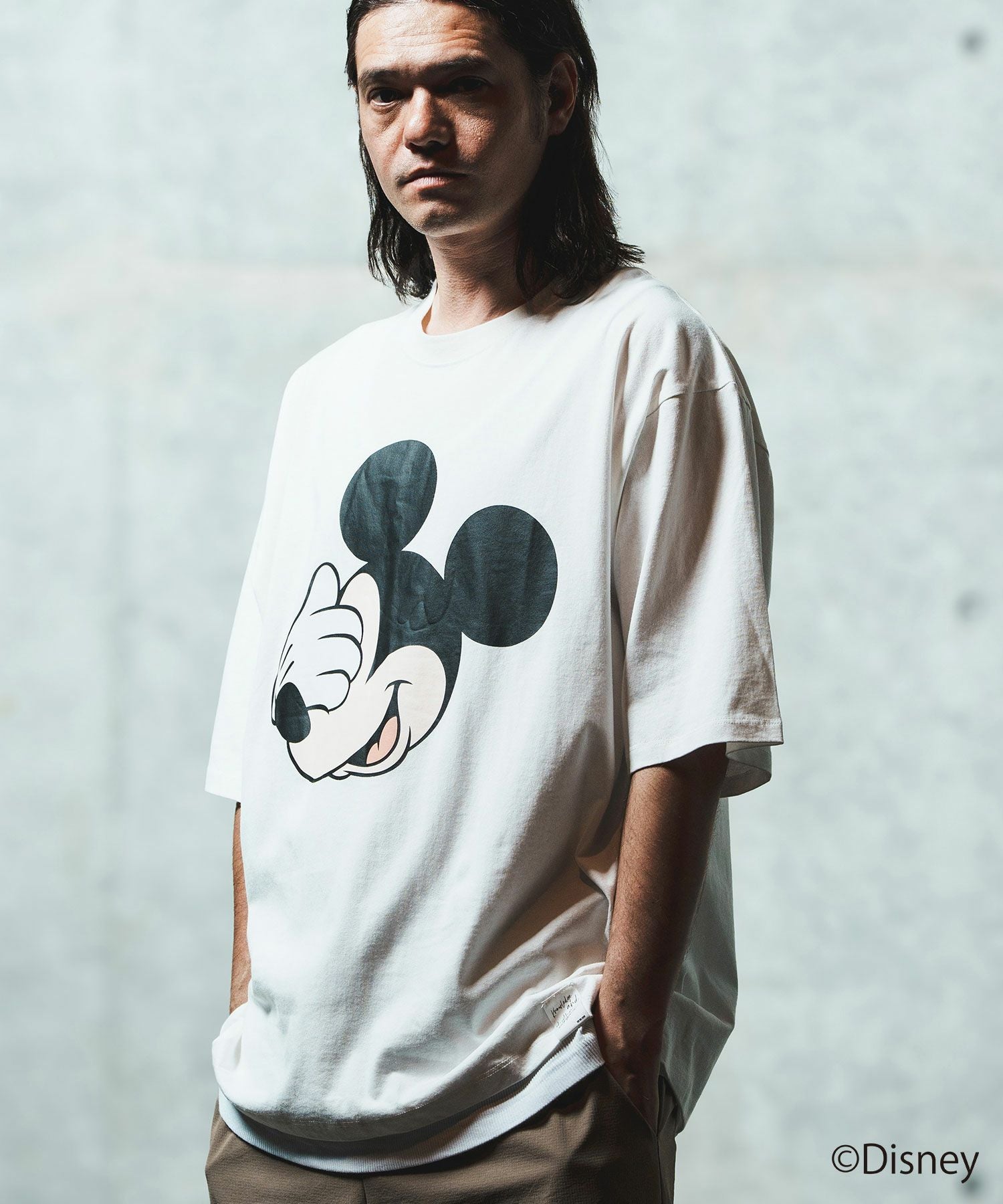 【新品】GLIMCLAP グリムクラップ ミッキープリントTシャツ M 30%OFF【GLIMCLAP(グリムクラップ)】Printed T-shirtr-Mickey Mouse