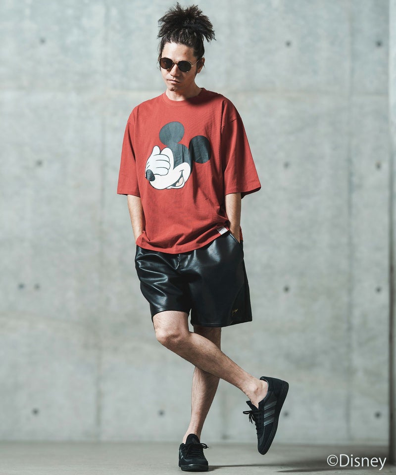 GLIMCLAP(グリムクラップ)】Printed T-shirtr-Mickey Mouse 
