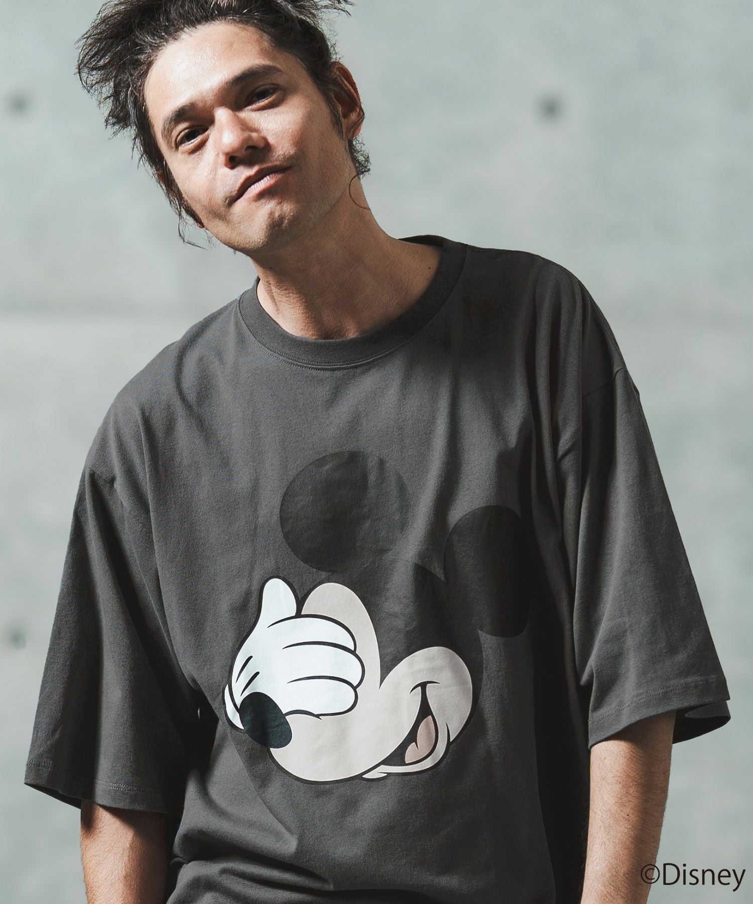 30%OFF【GLIMCLAP(グリムクラップ)】Printed T-shirtr-Mickey Mouse