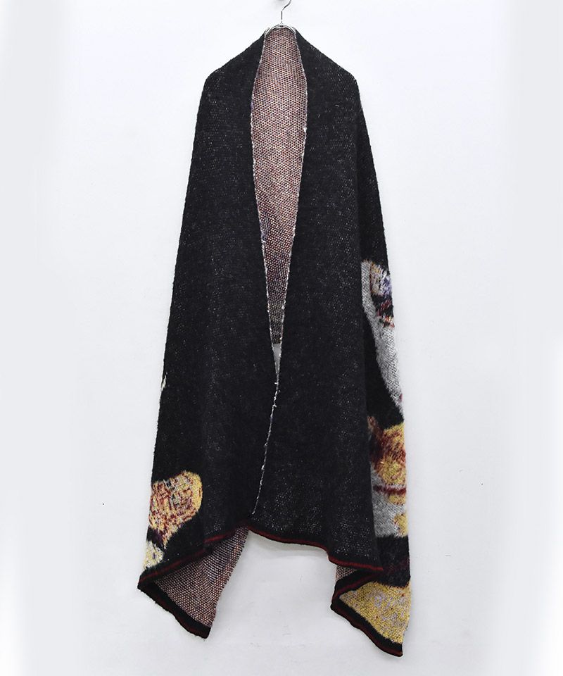 STOF(ストフ)】STAR MOHAIR KNIT BLANKET ニットブランケット ストール
