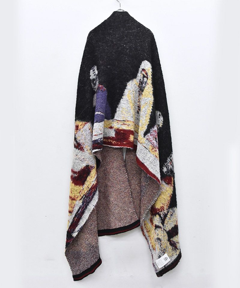 STOF(ストフ)】STAR MOHAIR KNIT BLANKET ニットブランケット ストール