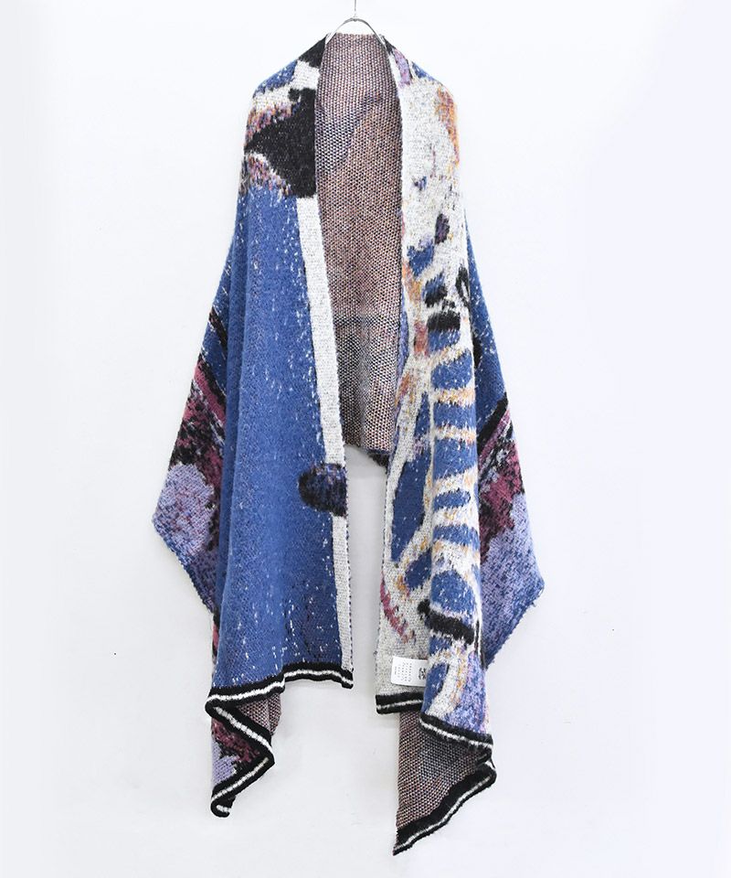 STOF(ストフ)】STAR MOHAIR KNIT BLANKET ニットブランケット ストール