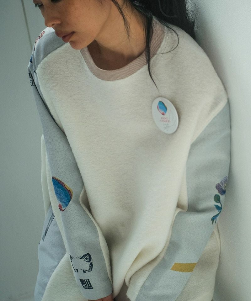 STOF(ストフ)】FLAGMENTS MIX PULLOVER プルオーバー(SF25AW-17