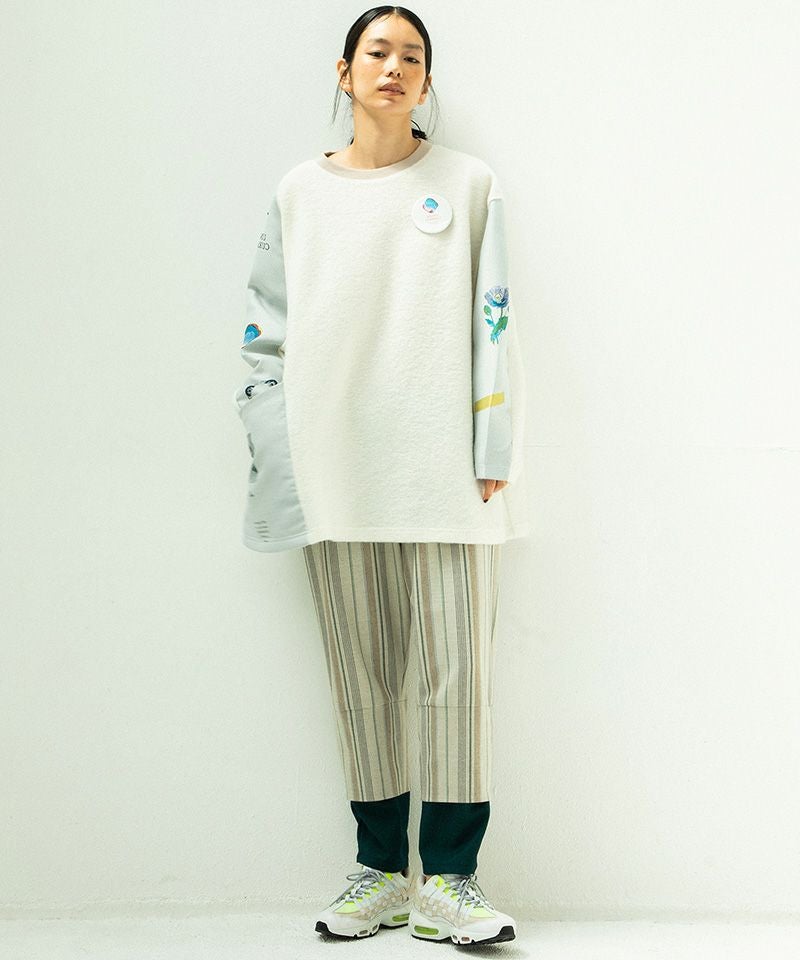 STOF(ストフ)】FLAGMENTS MIX PULLOVER プルオーバー(SF25AW-17