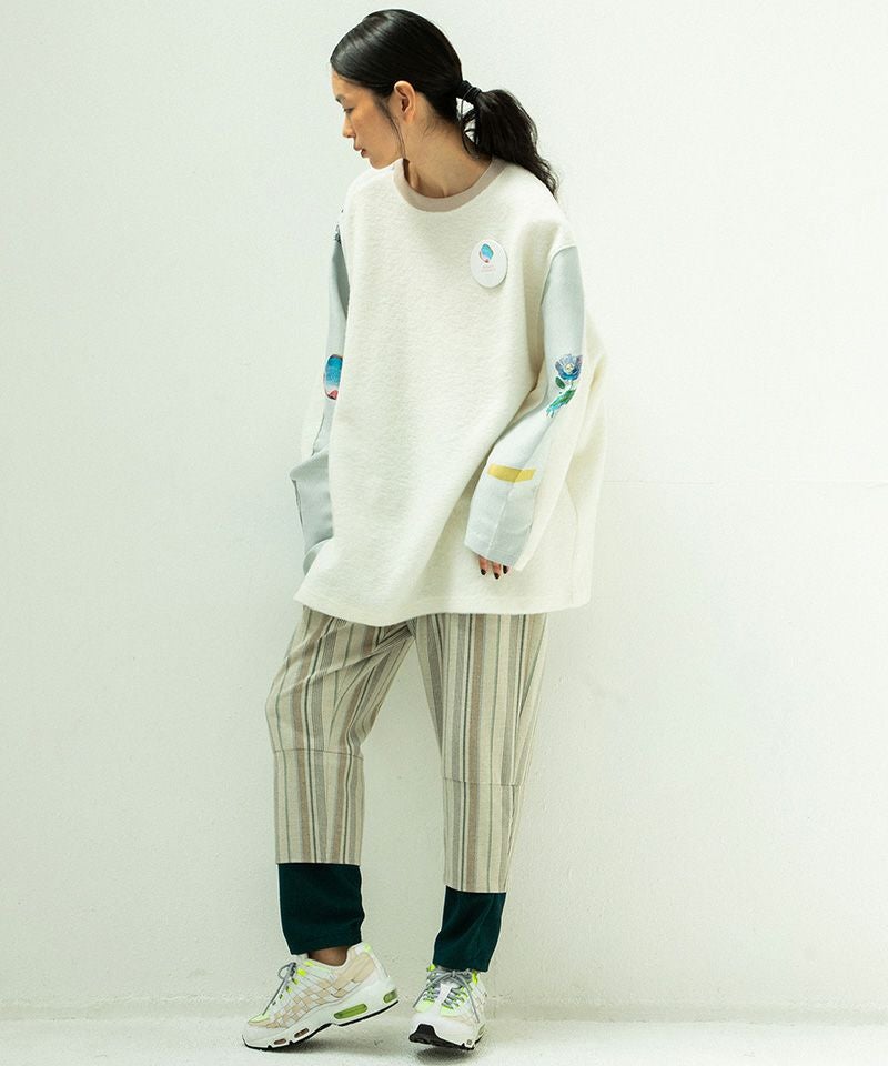 STOF(ストフ)】FLAGMENTS MIX PULLOVER プルオーバー(SF25AW-17 STOF(ストフ)】FLAGMENTS MIX PULLOVER プルオーバー(SF25AW-17