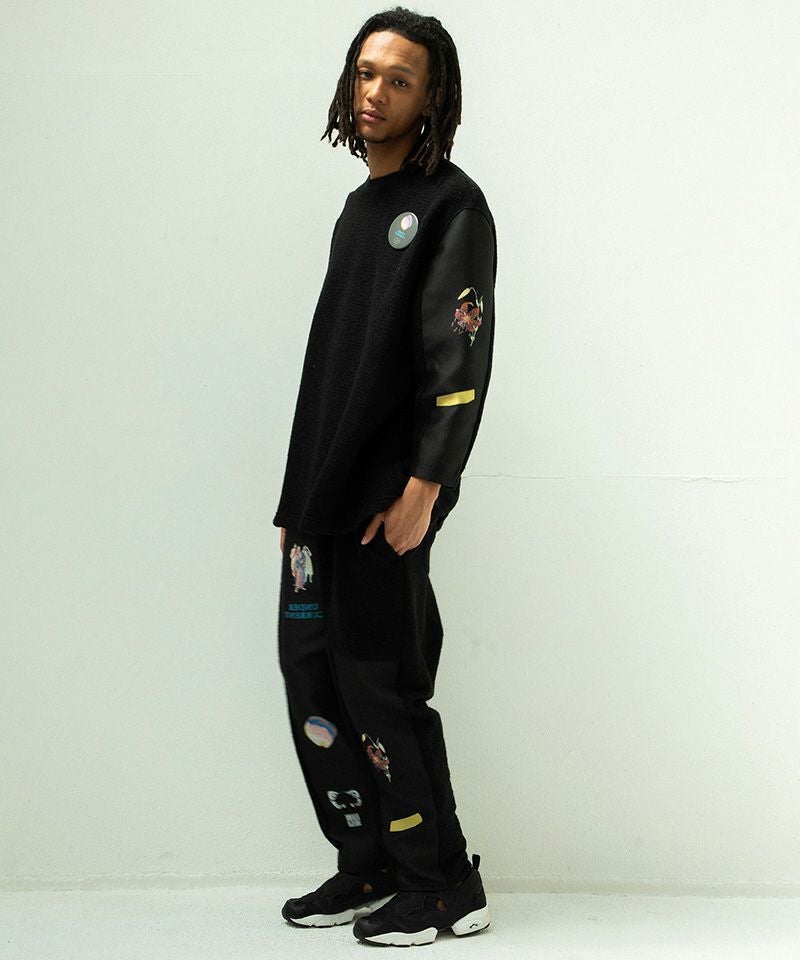 STOF(ストフ)】FLAGMENTS MIX PULLOVER プルオーバー(SF25AW-17