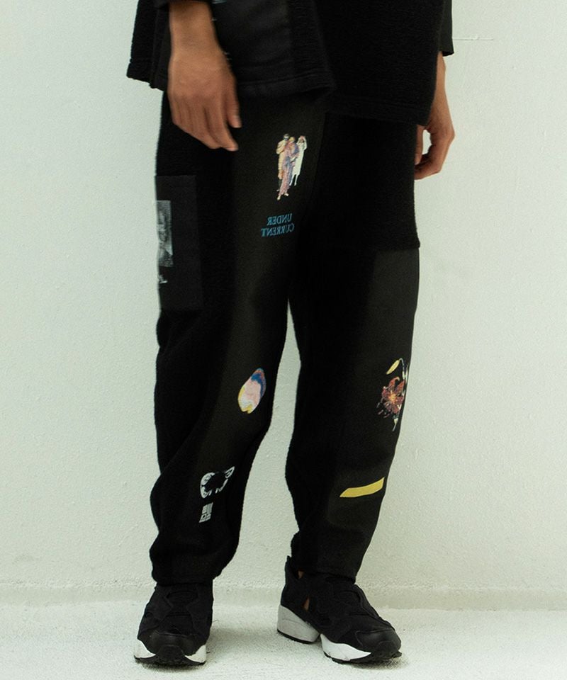 STOF(ストフ)】FLAGMENTS MIX DAYOFF PANT ワイドパンツ(SF25AW-18