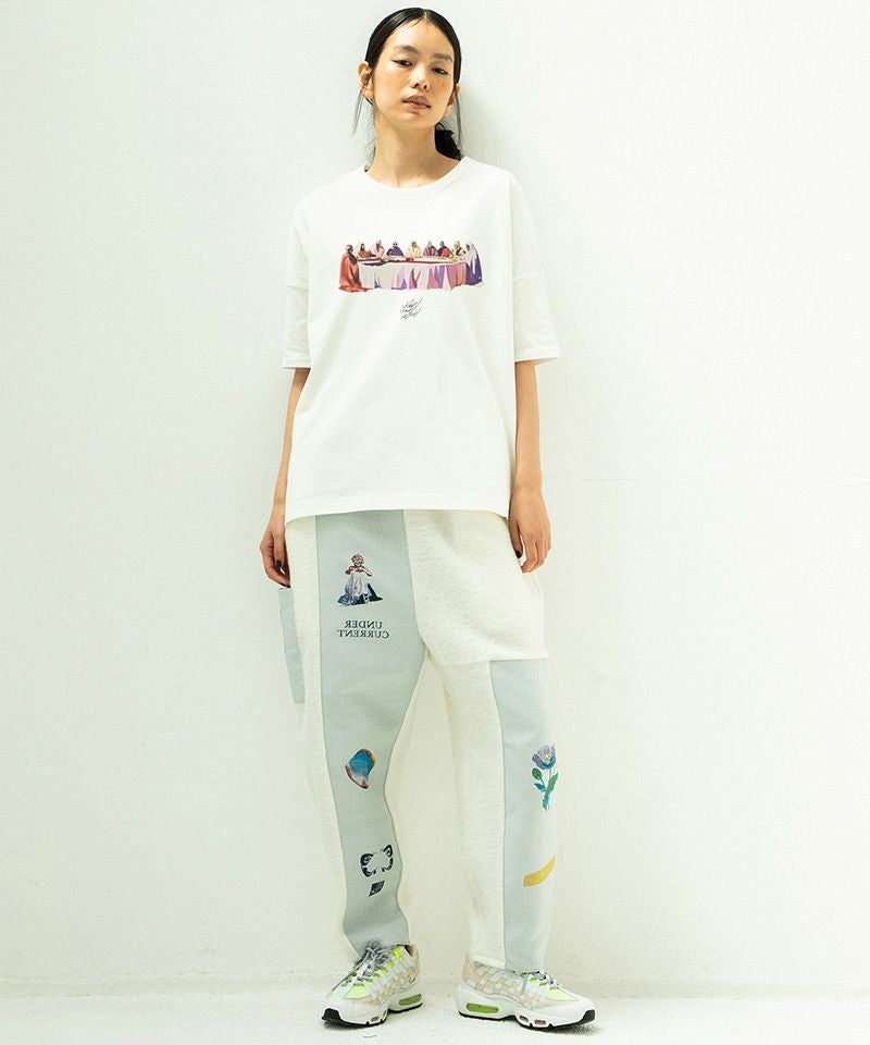 PUFFY STOF コラボ パンツ STOF(ストフ)】FLAGMENTS MIX DAYOFF PANT ワイドパンツ(SF25AW-18