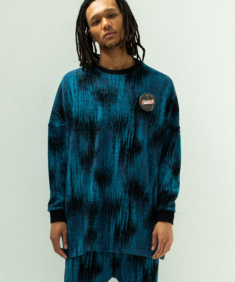 25AW【美品】STOF(ストフ)モヘア混カラーフェイクレイヤードオーバーニット STOF(ストフ)】DIM MOHAIR PULLOVER ニットプルオーバー(SF25AW-15