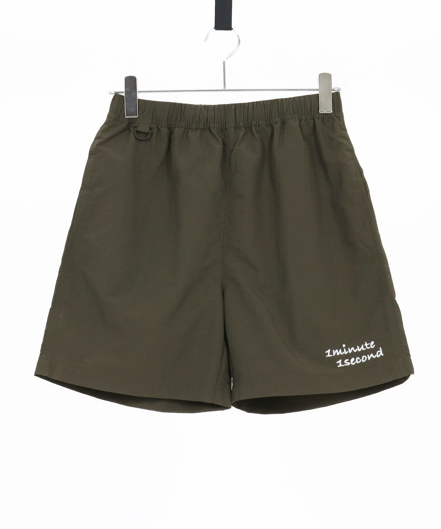 1minute1secondショートパンツ(1M25H190) 1minute 1second(ワンミニットワンセカンド)】Cursive embroidery