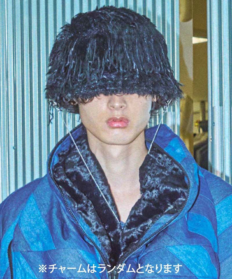 BODYSONG.(ボディソング)】WIG-LIKE HAT フェイクファーハット