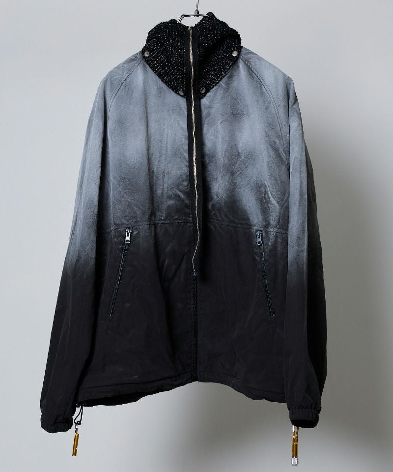 BODYSONG.(ボディソング)】SPRAY PIGMENT-DYED BALACLAVA JACKET