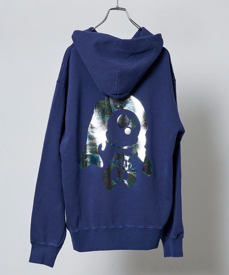 BODYSONG. ノーカラージャケット ボディソング BODYSONG.(ボディソング)】SPRAY PIGMENT-DYED BALACLAVA JACKET