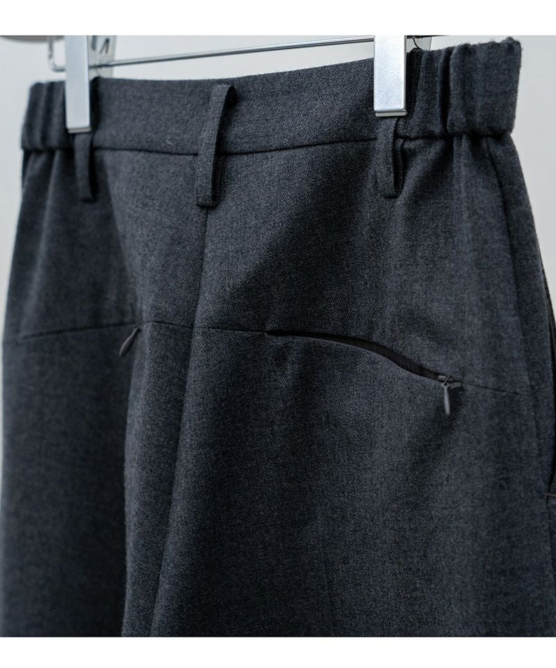 HATRA(ハトラ)】Dub Tailored Trousers タックパンツ(BT01-25fw