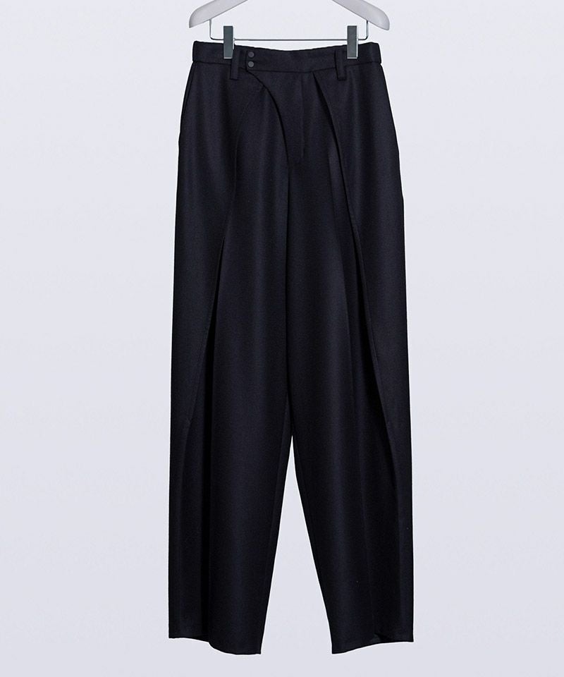 HATRA(ハトラ)】Dub Tailored Trousers タックパンツ(BT01-25fw