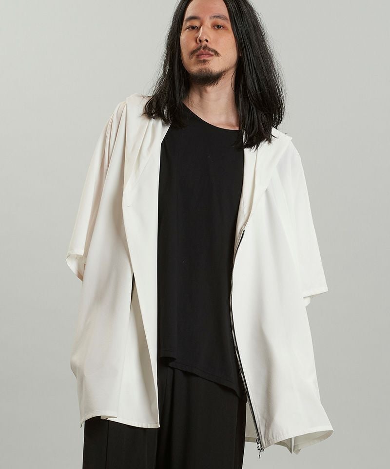 30%OFF【NO ID.(ノーアイディー)】ﾌｰﾄﾞﾄﾞﾙﾏﾝZIP BIG-SH シャツ(456006