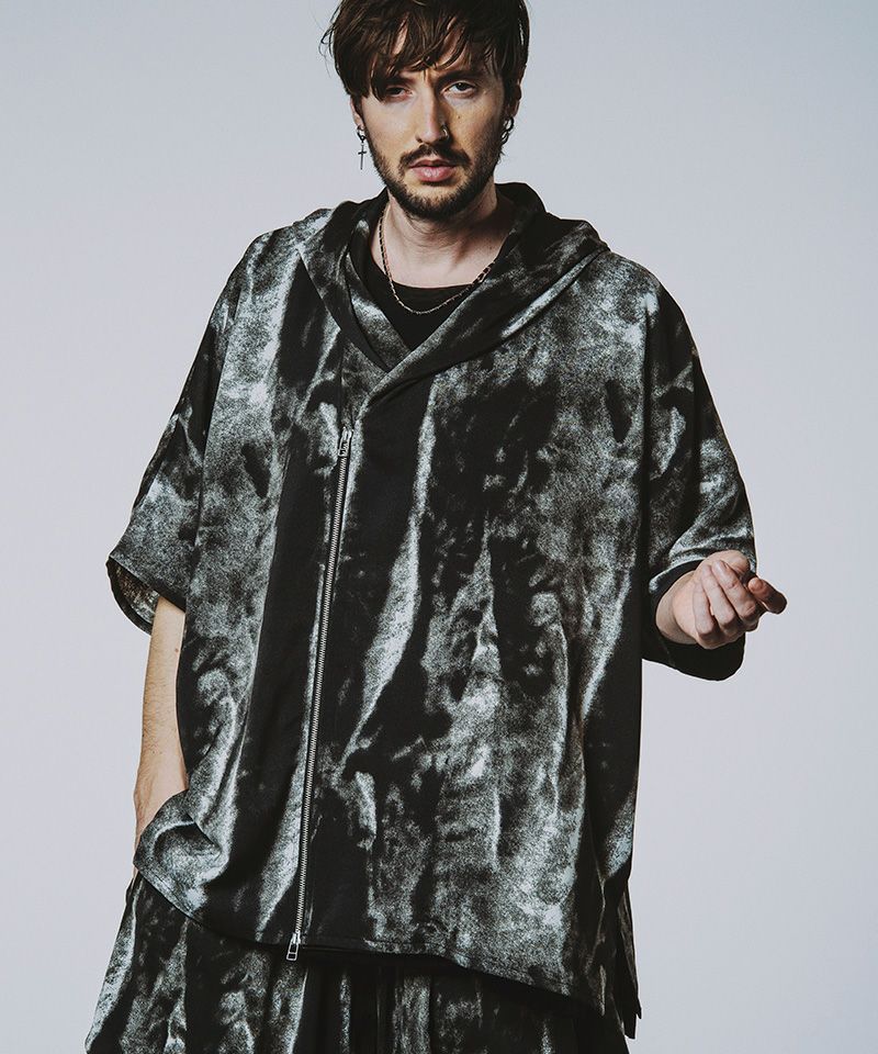 30%OFF【NO ID.(ノーアイディー)】ﾌｰﾄﾞﾄﾞﾙﾏﾝZIP BIG-SH シャツ(456006