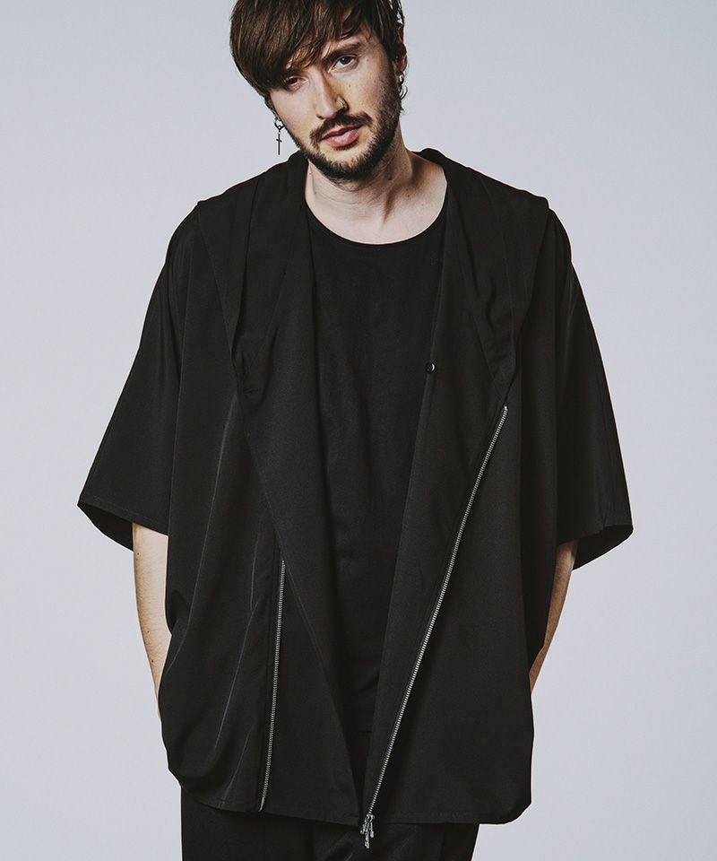 30%OFF【NO ID.(ノーアイディー)】ﾌｰﾄﾞﾄﾞﾙﾏﾝZIP BIG-SH シャツ(456006