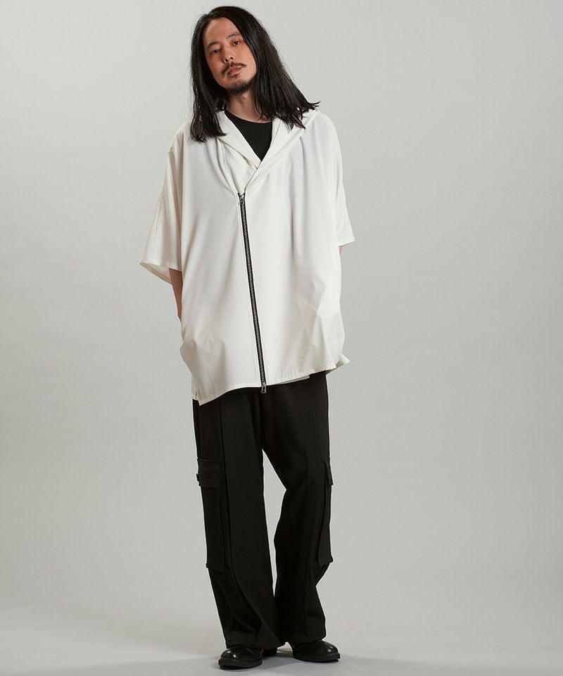30%OFF【NO ID.(ノーアイディー)】フードドルマンZIP BIG-SH シャツ(456006 30%OFF【NO ID.(ノーアイディー)】フードドルマンZIP BIG-SH シャツ(456006