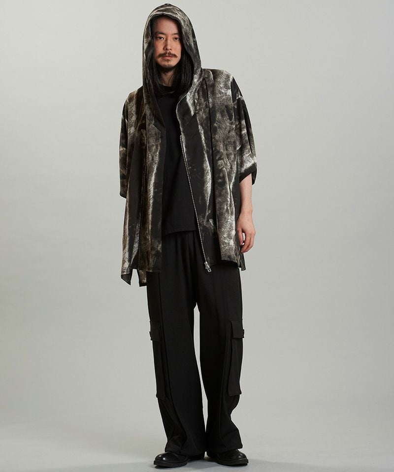 30%OFF【NO ID.(ノーアイディー)】ﾌｰﾄﾞﾄﾞﾙﾏﾝZIP BIG-SH シャツ(456006