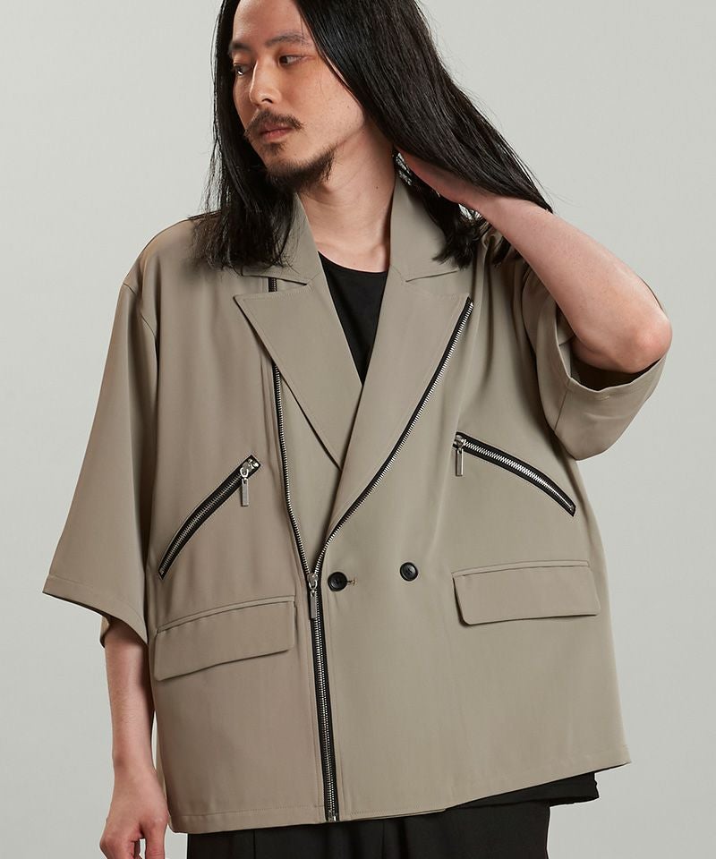 30%OFF【NO ID.(ノーアイディー)】ﾊｰﾌｽﾘｰﾌﾞﾗｲﾀﾞｰｽ1B-JKT ジャケット