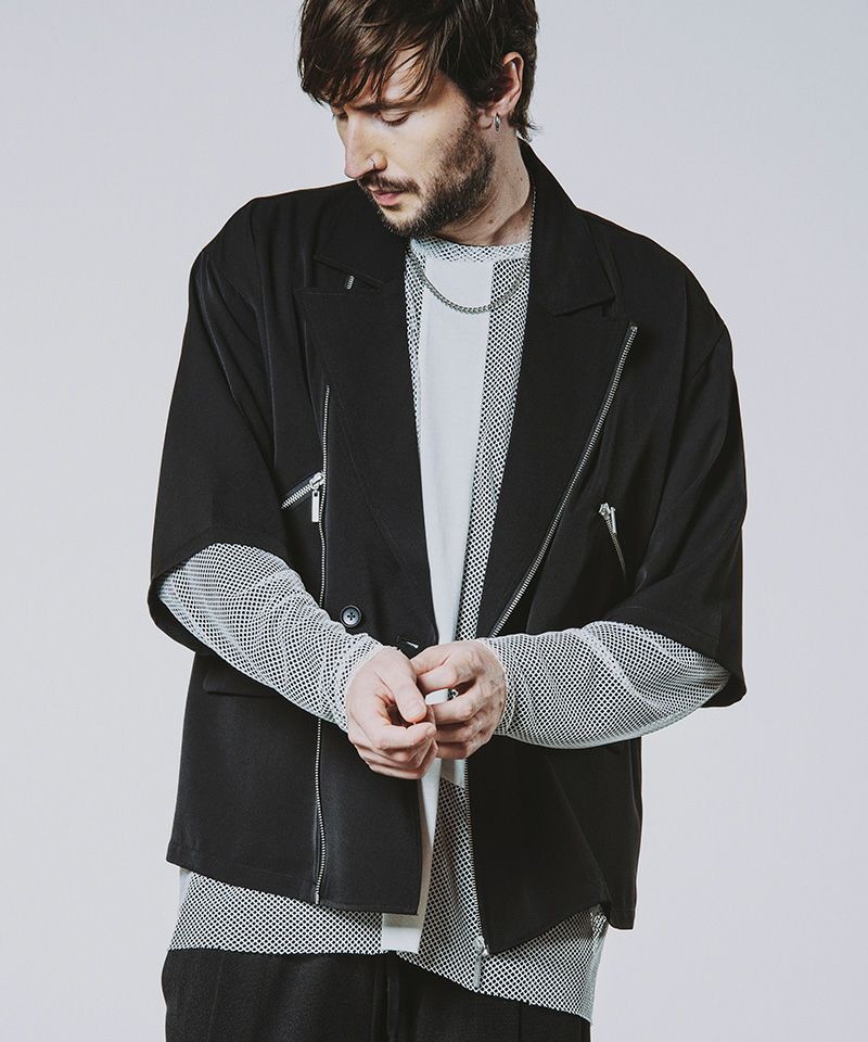 30%OFF【NO ID.(ノーアイディー)】ﾊｰﾌｽﾘｰﾌﾞﾗｲﾀﾞｰｽ1B-JKT ジャケット