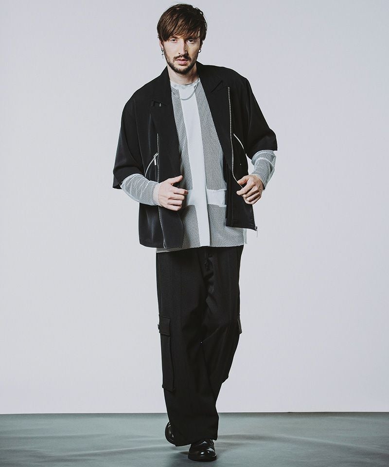 50%OFF【NO ID.(ノーアイディー)】ﾊｰﾌｽﾘｰﾌﾞﾗｲﾀﾞｰｽ1B-JKT ジャケット