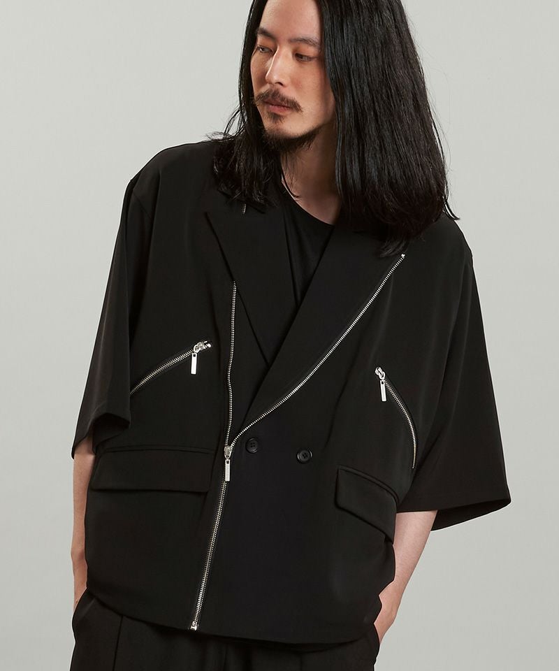 30%OFF【NO ID.(ノーアイディー)】ﾊｰﾌｽﾘｰﾌﾞﾗｲﾀﾞｰｽ1B-JKT ジャケット