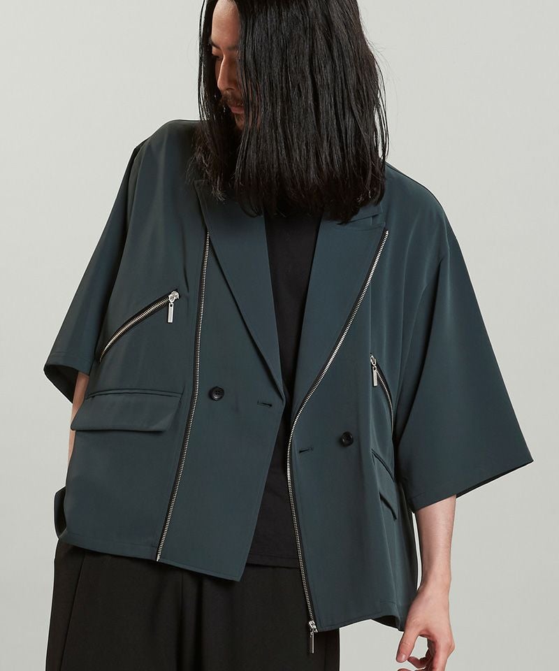 50%OFF【NO ID.(ノーアイディー)】ﾊｰﾌｽﾘｰﾌﾞﾗｲﾀﾞｰｽ1B-JKT ジャケット