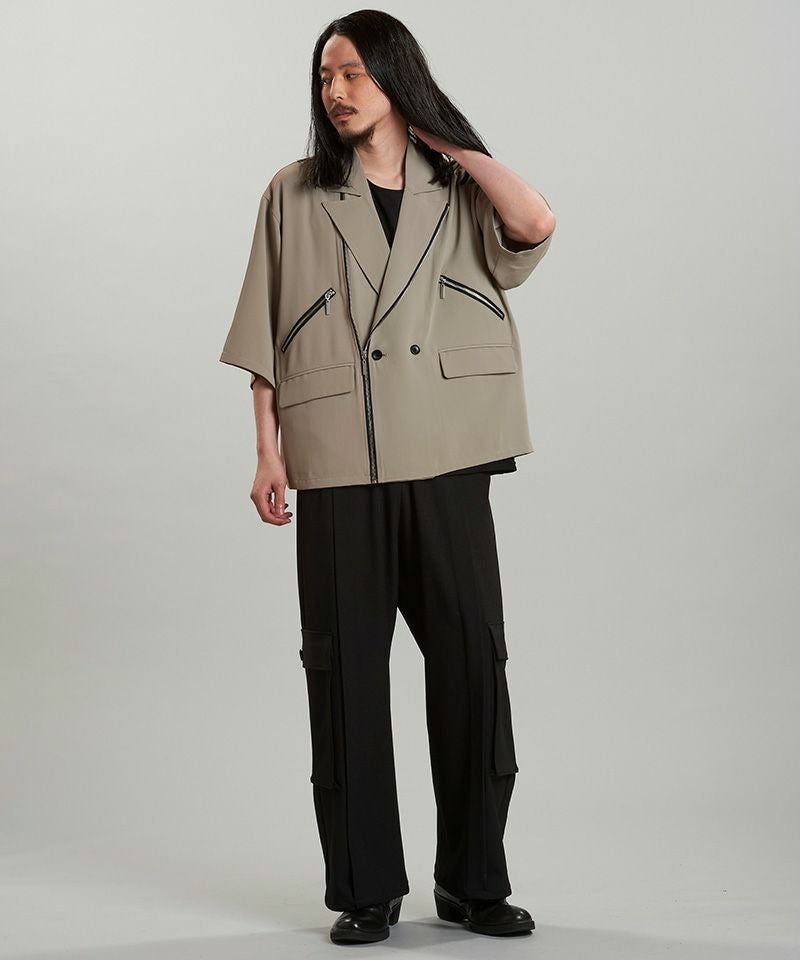 50%OFF【NO ID.(ノーアイディー)】ﾊｰﾌｽﾘｰﾌﾞﾗｲﾀﾞｰｽ1B-JKT ジャケット