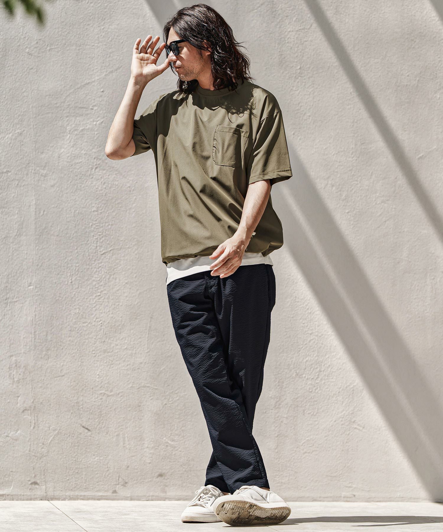 30%OFF【CAMBIO(カンビオ)】クールマックスソフトサッカーテーパード