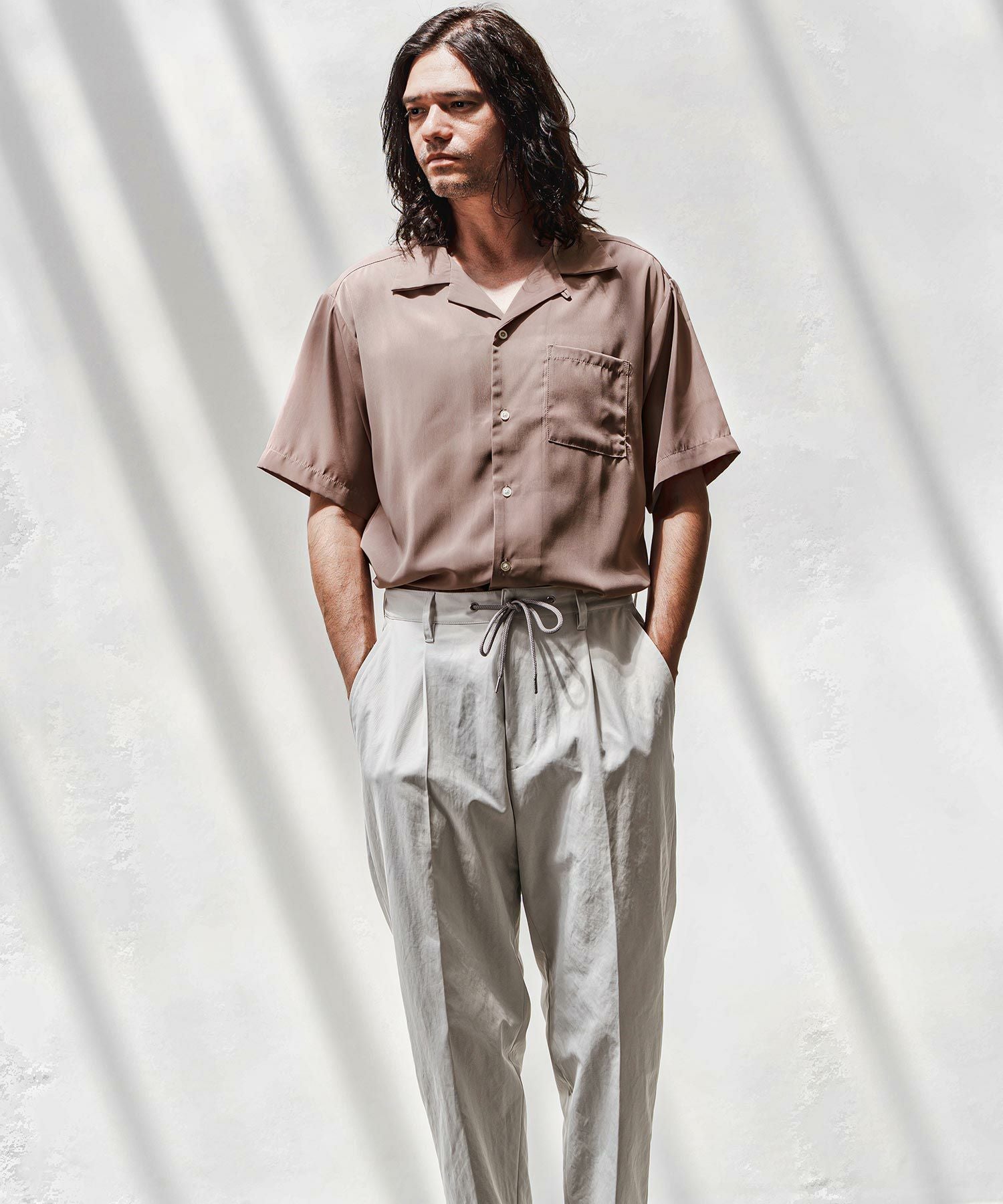 30%OFF【CAMBIO(カンビオ)】オープンカラーシャツ(HLCM0197) | CAMBIO
