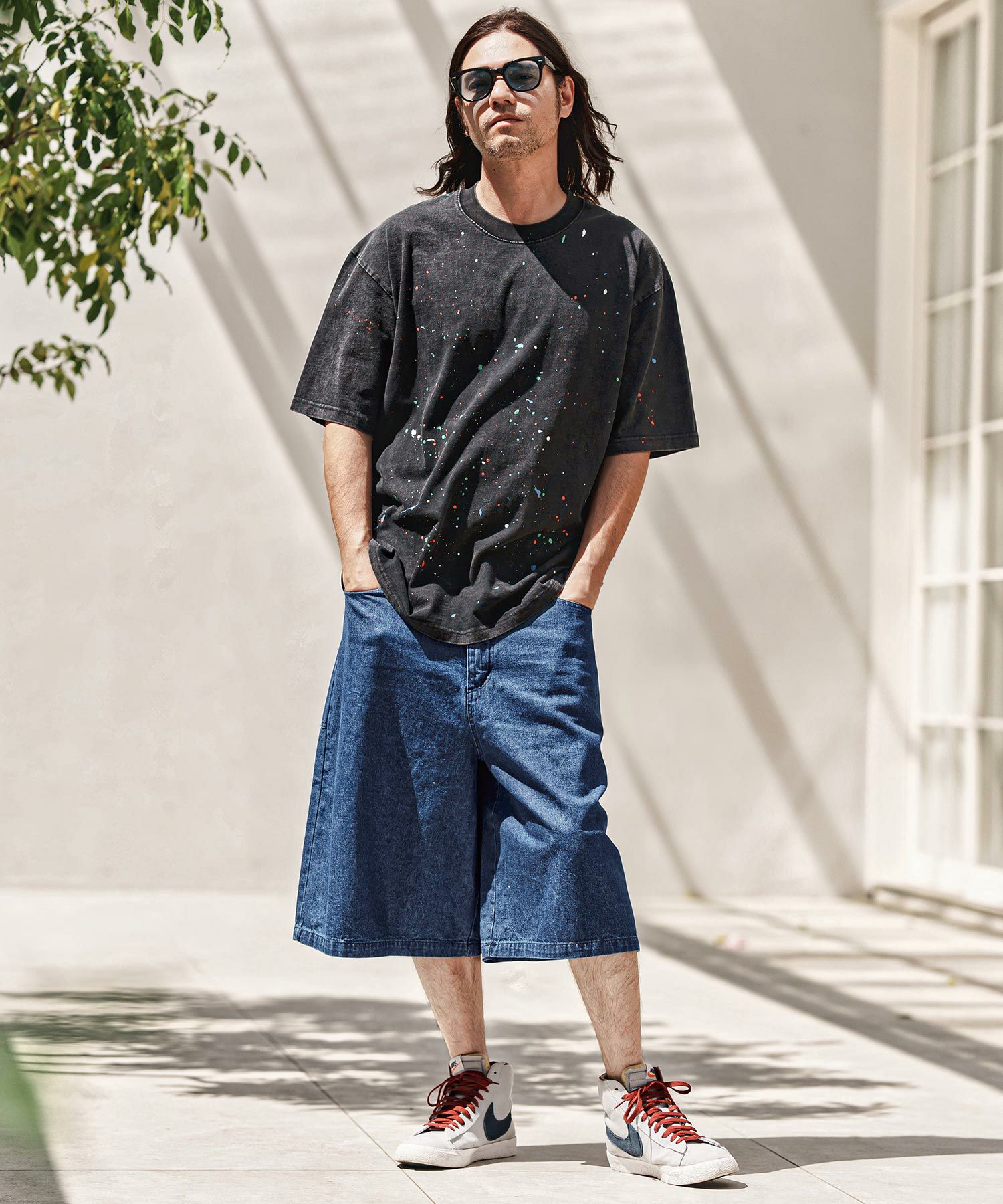 30%OFF【CAMBIO(カンビオ)】8.5ozワイドデニムショーツ | CAMBIO カンビオ