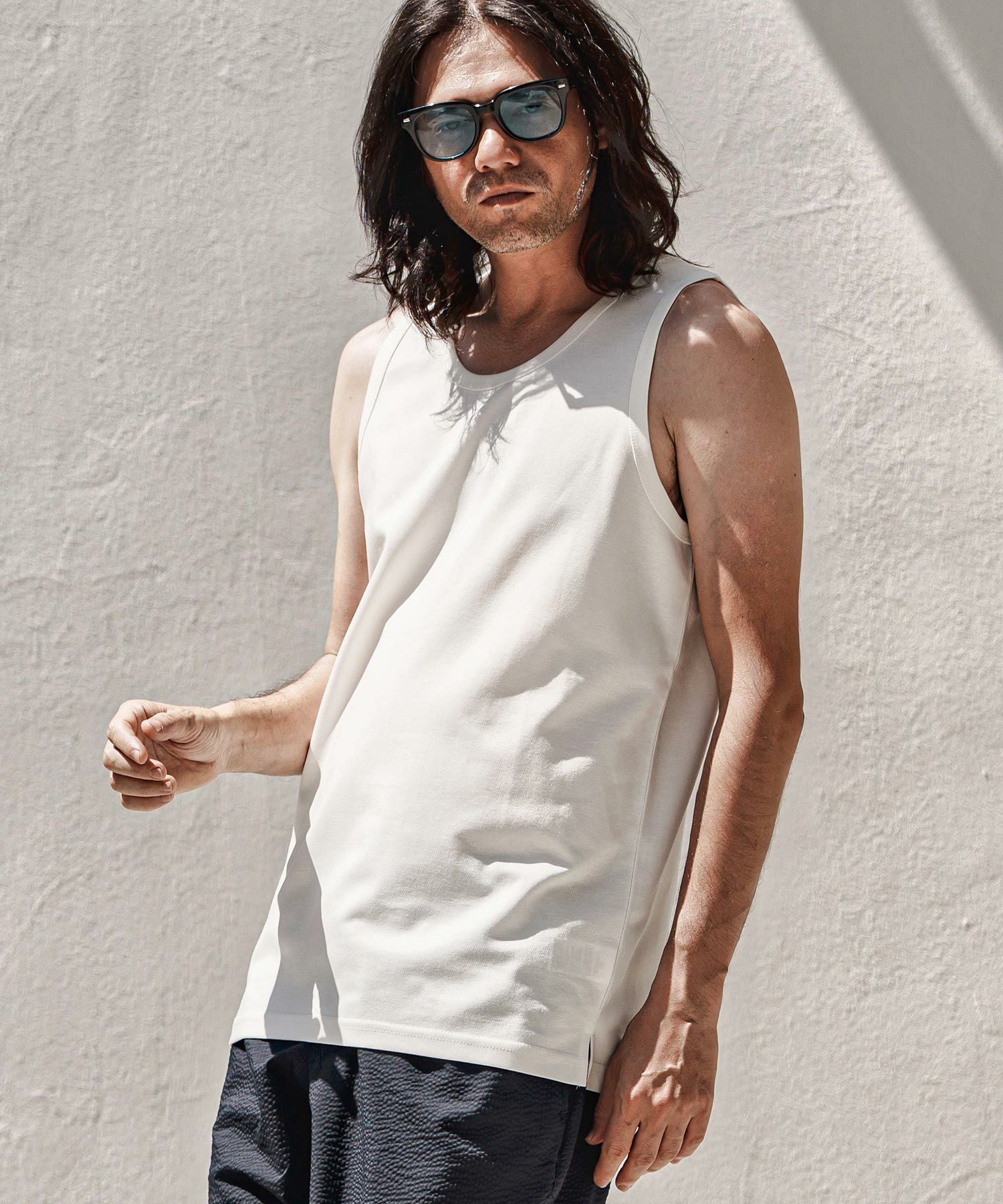 30%OFF【CAMBIO(カンビオ)】ダブルフェイスポンチタンクトップ