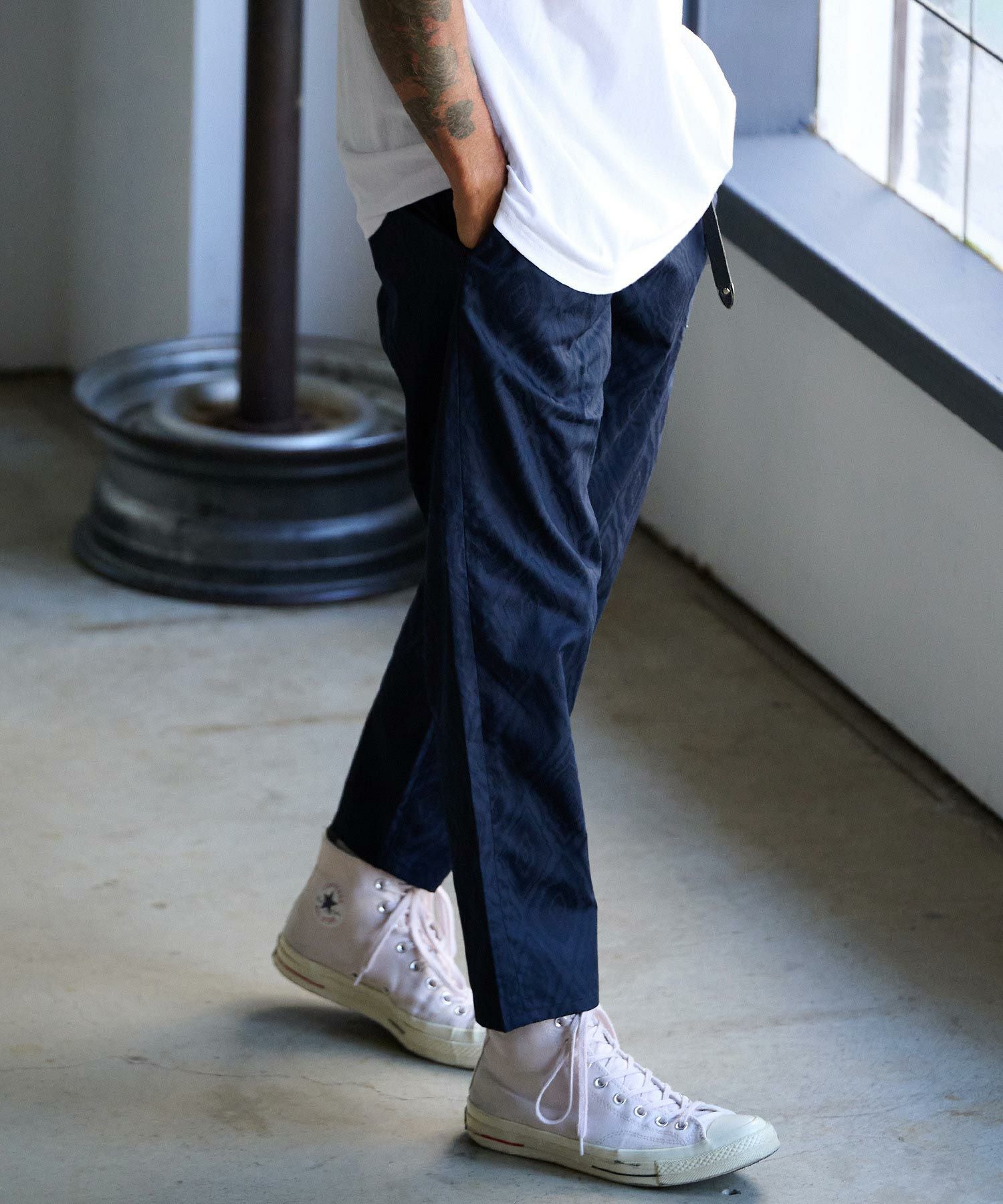 THEOREM(セオレム)】Turn ups Sta-Pre Tapered Pants ダブルテーパード