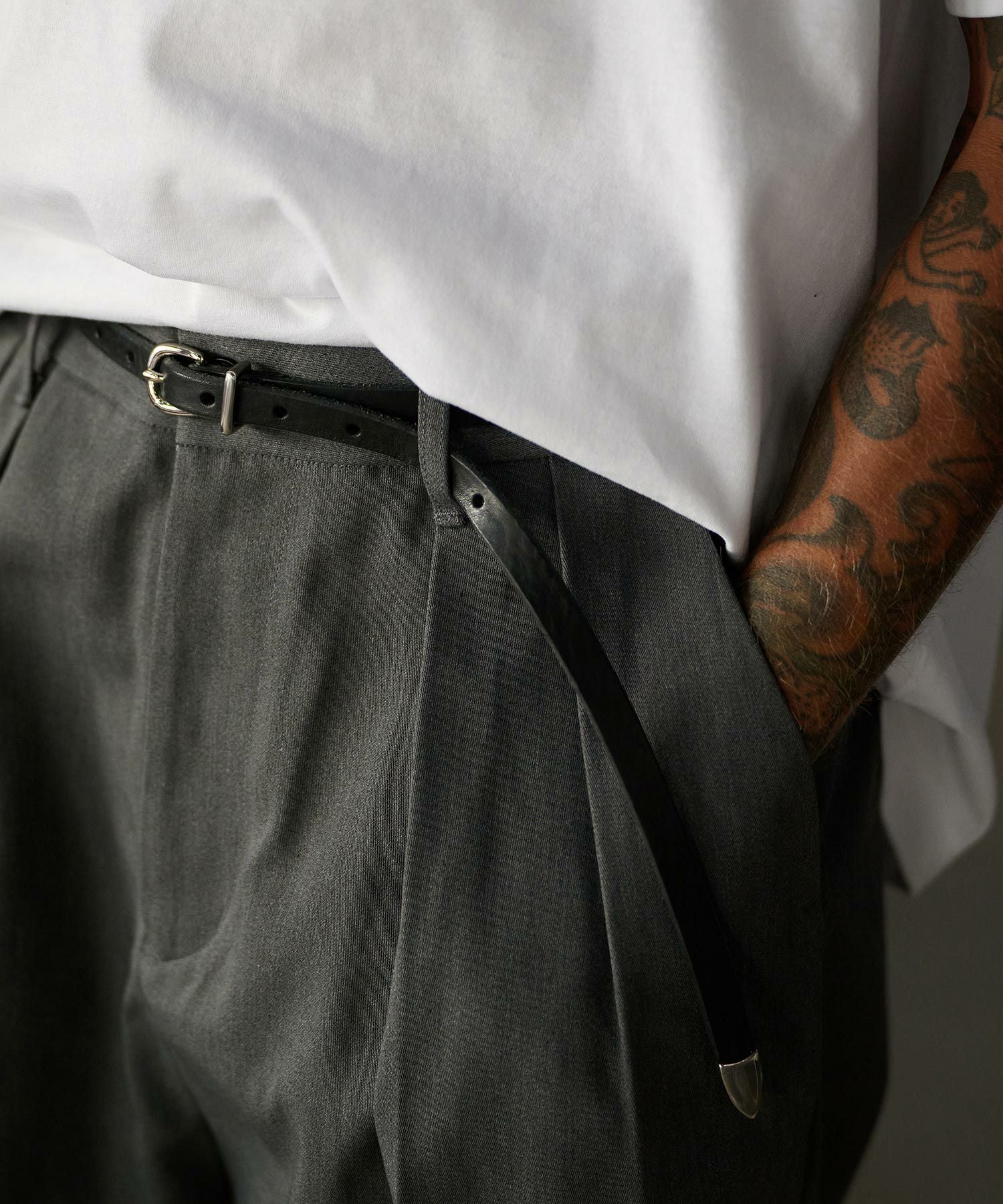 THEOREM(セオレム)】ADAM PATEK×THEOREM Italian Leather Thin-Belt