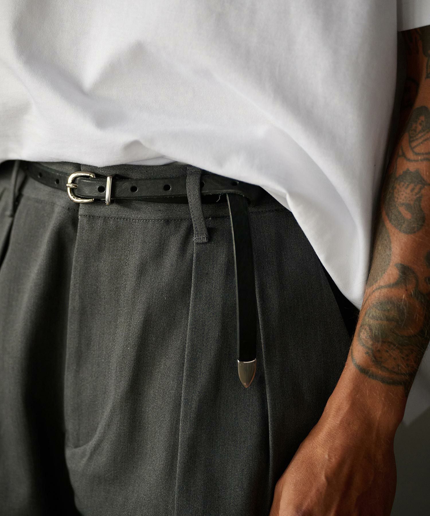 THEOREM(セオレム)】ADAM PATEK×THEOREM Italian Leather Thin-Belt