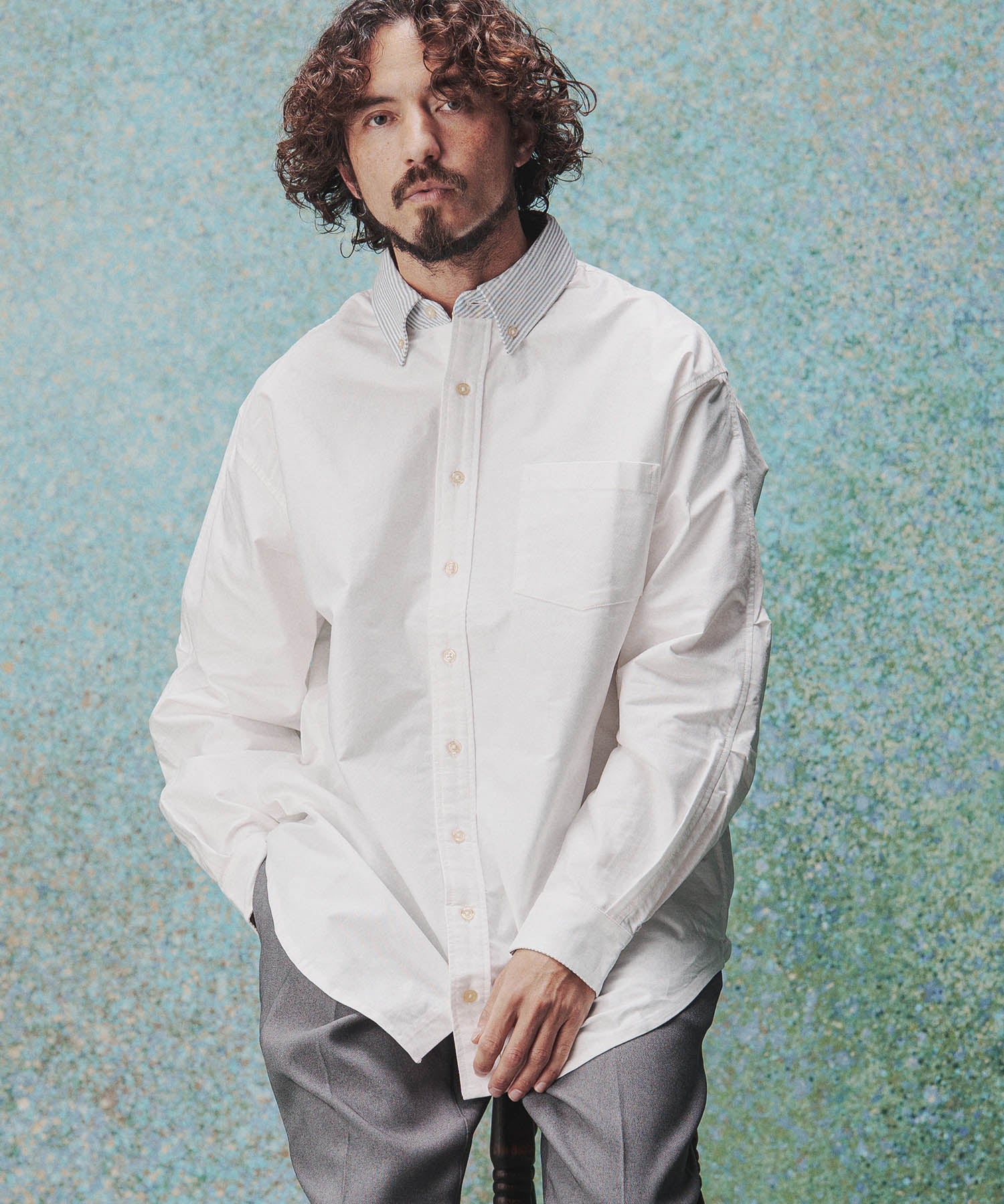 50%OFF【THEOREM(セオレム)】Cleric Oxfoed Rover LS Shirt オックス
