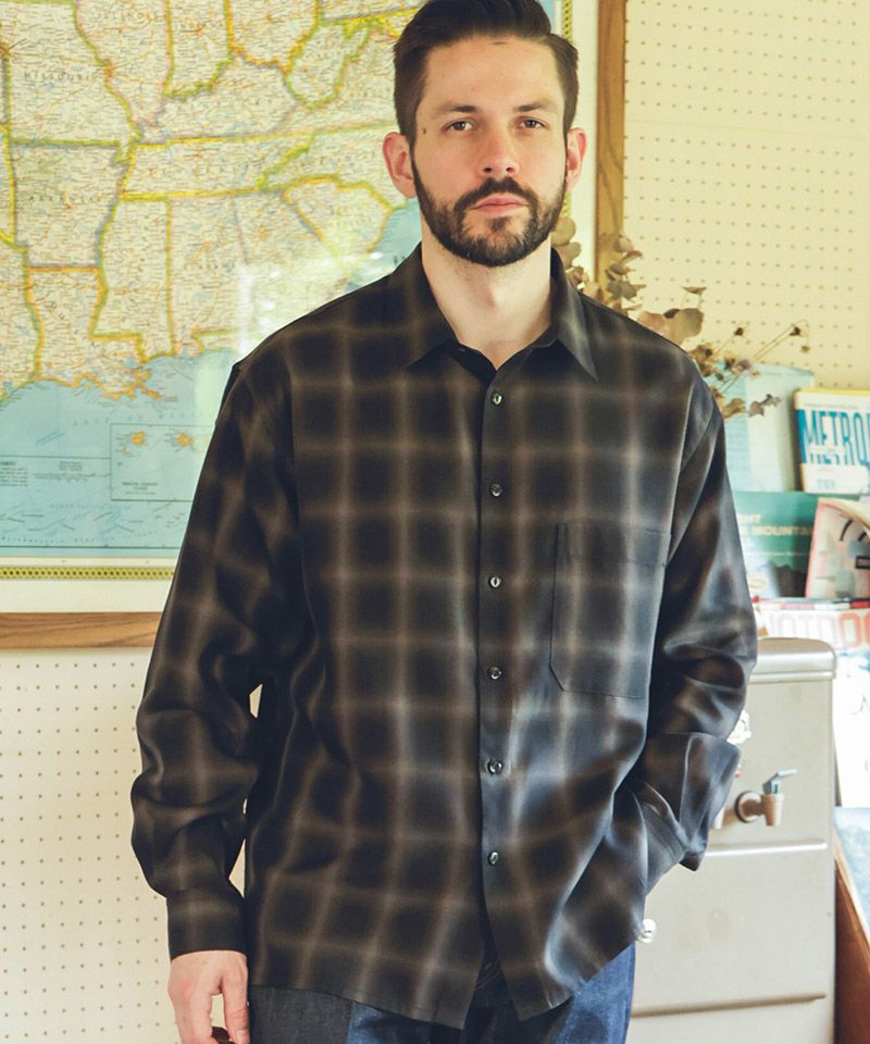 50%OFF【MROLIVE(ミスターオリーブ)】TENCEL CHECK - SQUARE REGULAR