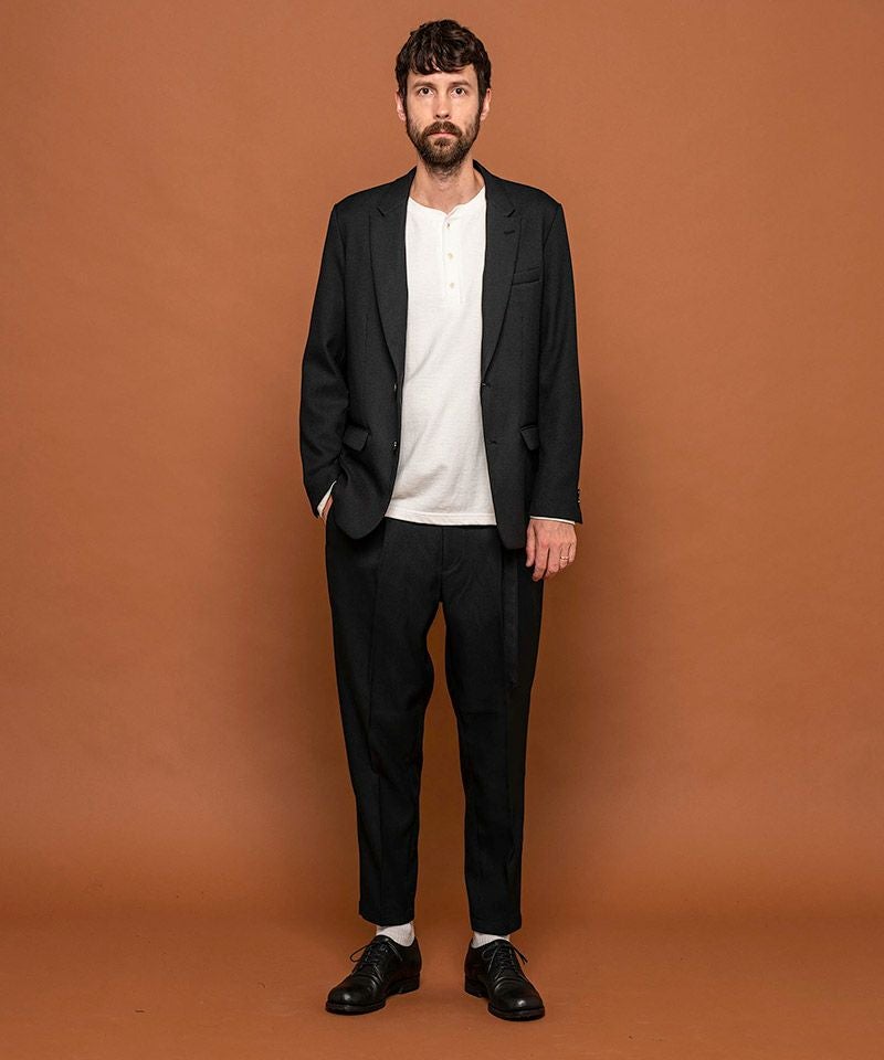 MROLIVE(ミスターオリーブ)】RETORO POLYESTER TWILL -2B SEMI PEAKED