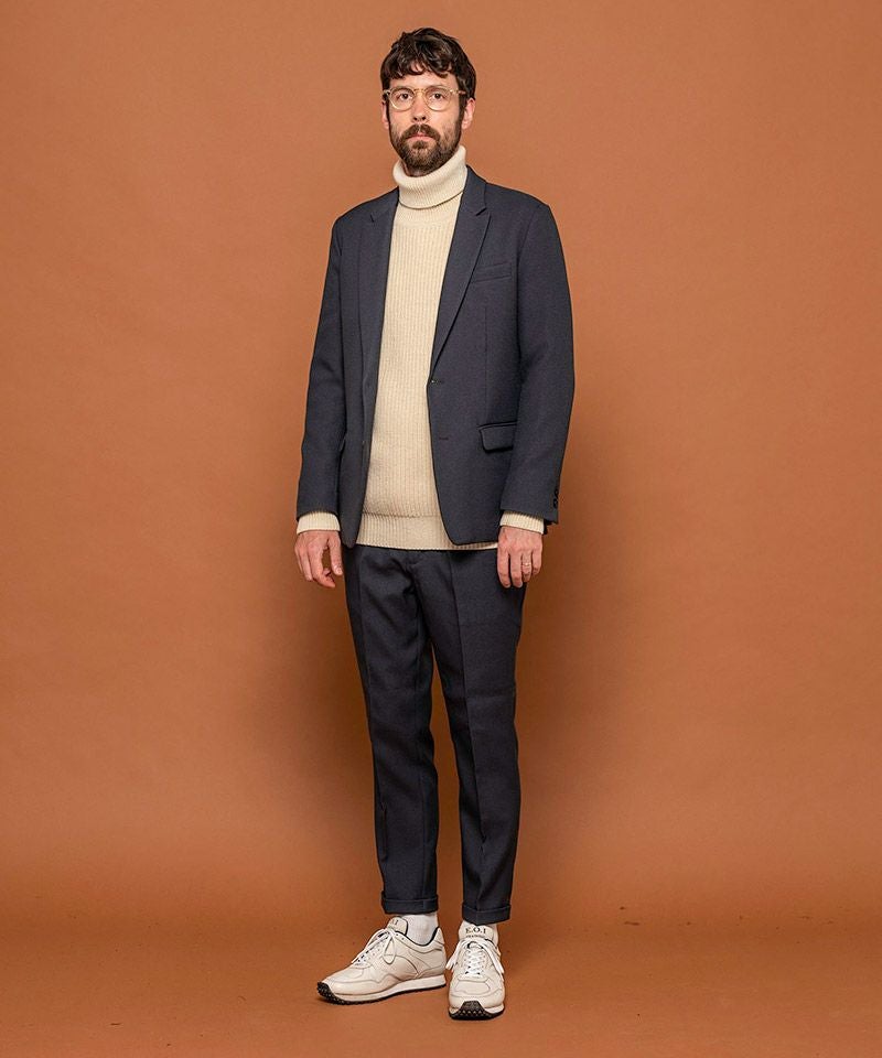 MROLIVE(ミスターオリーブ)】RETORO POLYESTER TWILL -2B SEMI PEAKED