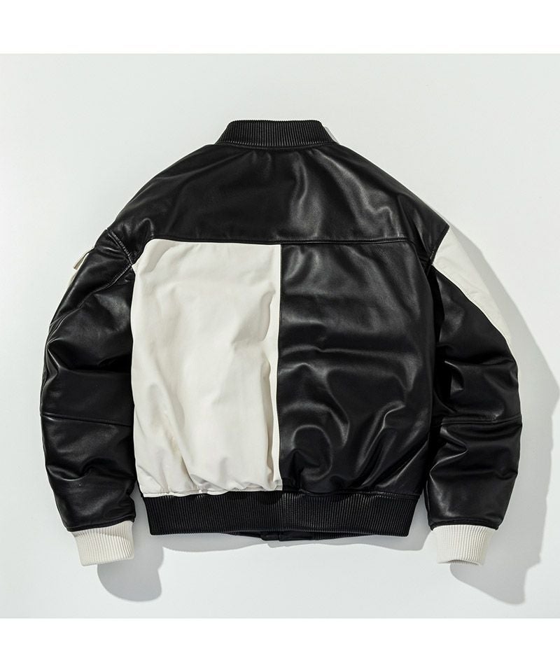 30%OFF【C DIEM(カルペディエム)】Oversize Leather MA-1 レザー