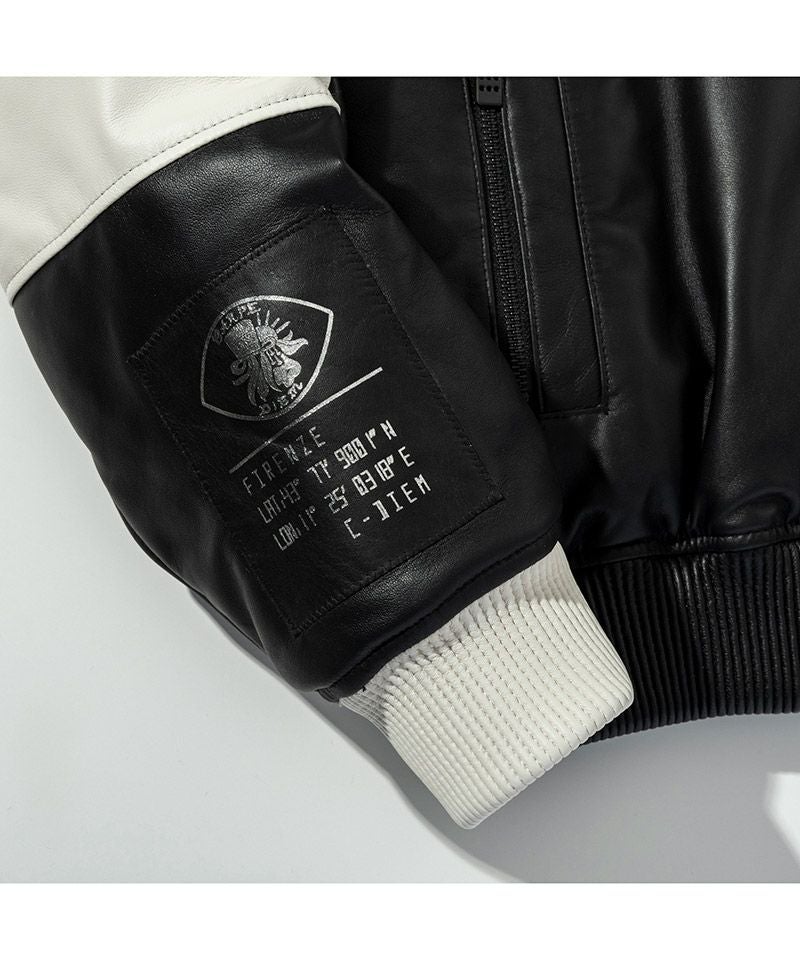 30%OFF【C DIEM(カルペディエム)】Oversize Leather MA-1 レザー