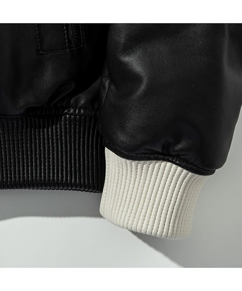 30%OFF【C DIEM(カルペディエム)】Oversize Leather MA-1 レザー