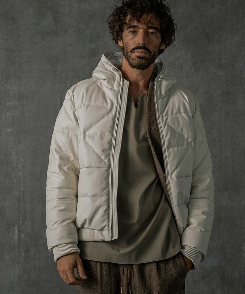 C DIEM(カルペディエム)】Leather Down Deformed Diaquilt C DIEM(カルペディエム)】Leather Down Deformed Diaquilt