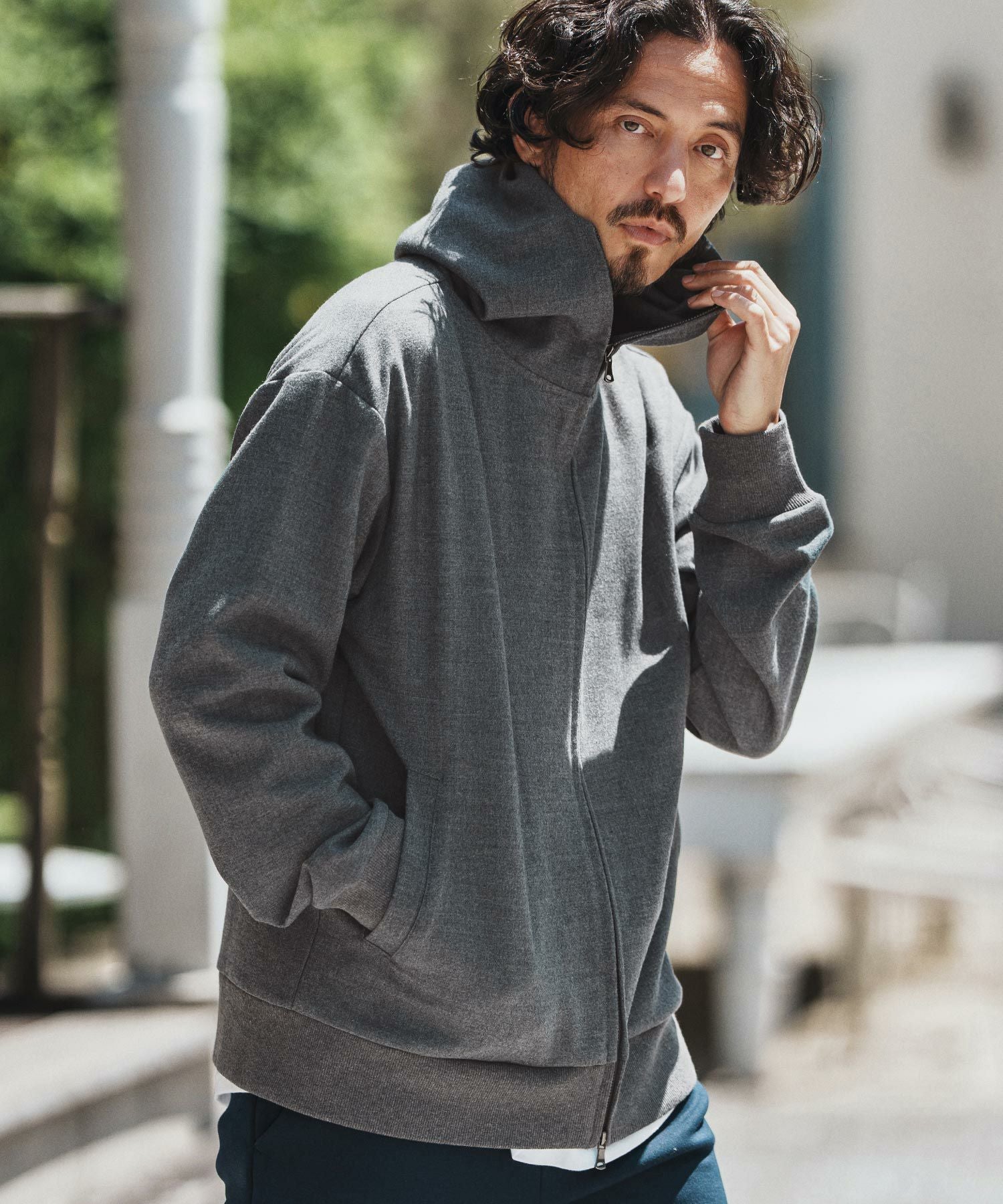 felkod ⭐︎フィルコッド セットアップ パーカー 60%OFF【felkod(フィルコッド)】Cardboard Knit Print Parka パーカー