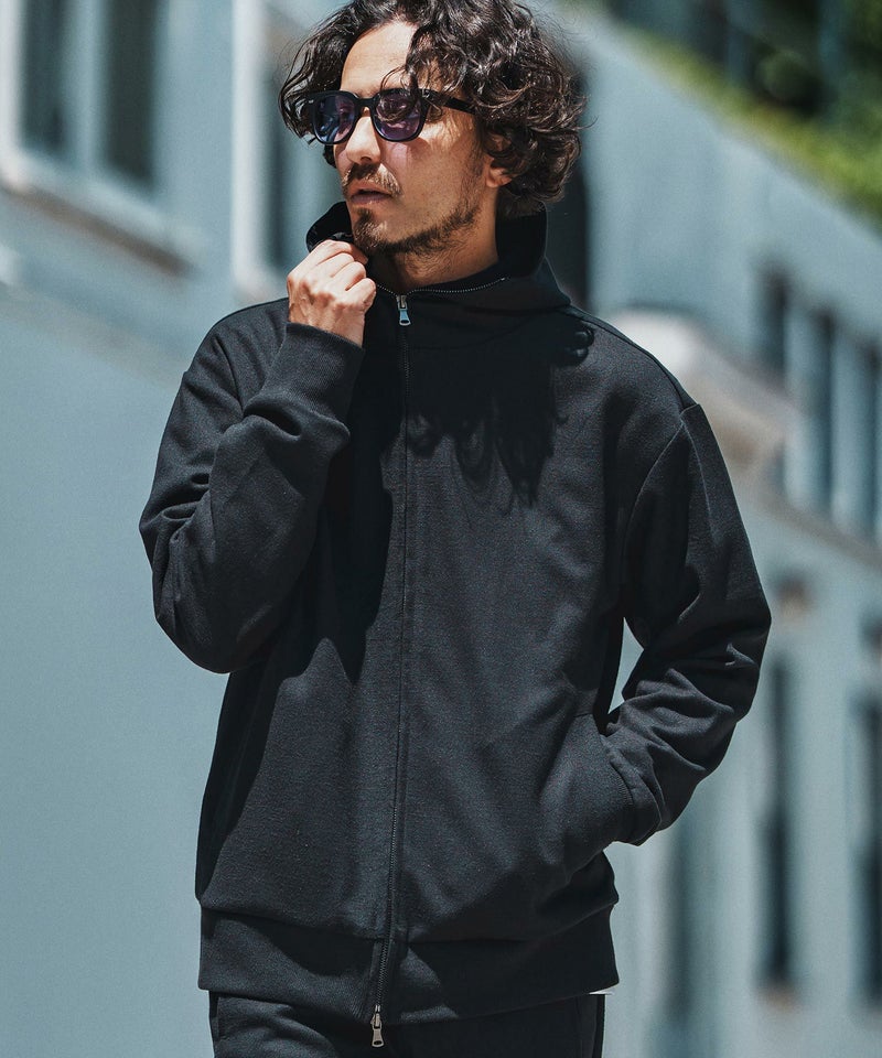 felkod(フィルコッド)】Soft Drape Zip Up Parka ジップパーカー 