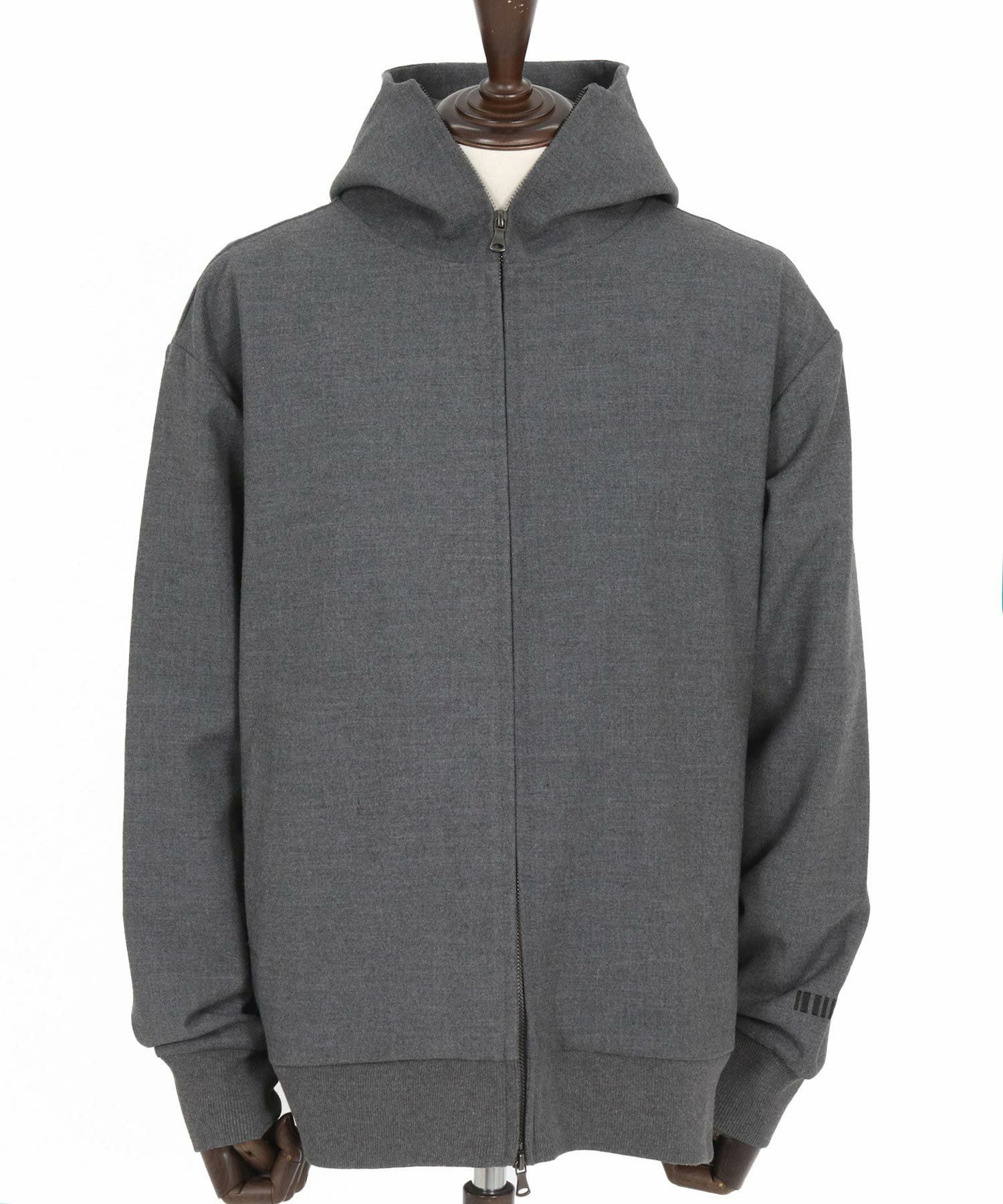 felkod(フィルコッド)】Soft Drape Zip Up Parka ジップパーカー